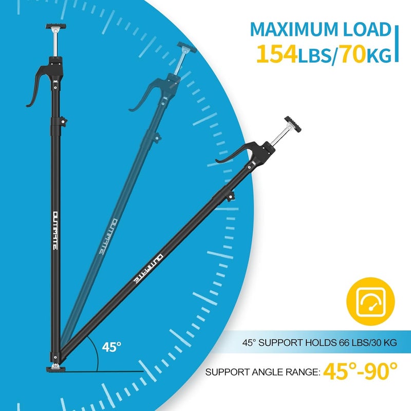 OUTIMATE Third Hand Support Pole Heavy Duty, Cabinet Jacks for Installing Cabinets with 154 LBS Capacity and Expand from 49-1/5 to 114-1/5 in, 1-PC - Image 3